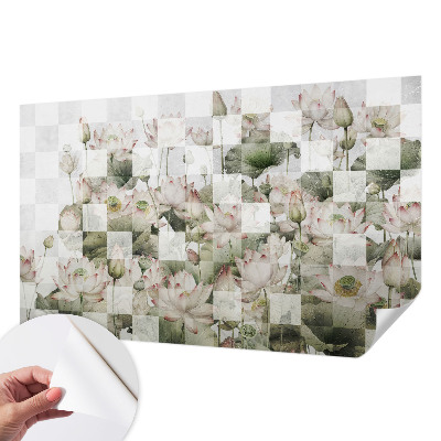 Papel de parede autocolante para quarto Padrões de lótus