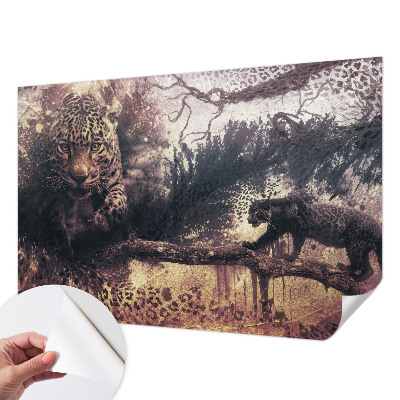 Autocolante de parede fotográfico com tema da floresta