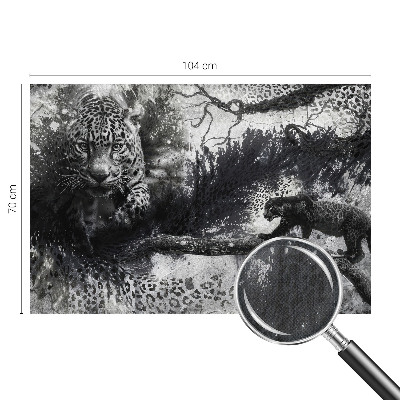 Papel de parede autocolante Leopardos abstratos