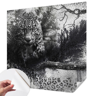 Papel de parede autocolante Leopardos abstratos