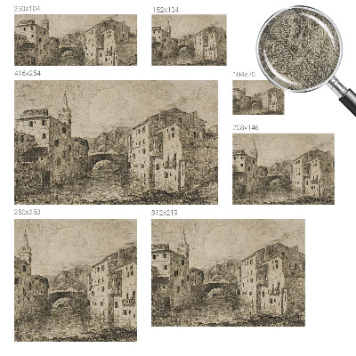 Papel de parede autocolante para sala Panorama da cidade