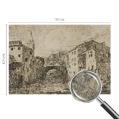 Papel de parede autocolante para sala Panorama da cidade