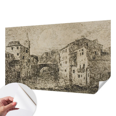 Papel de parede autocolante para sala Panorama da cidade