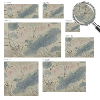 Papel de parede autocolante para quarto Folhas de lótus