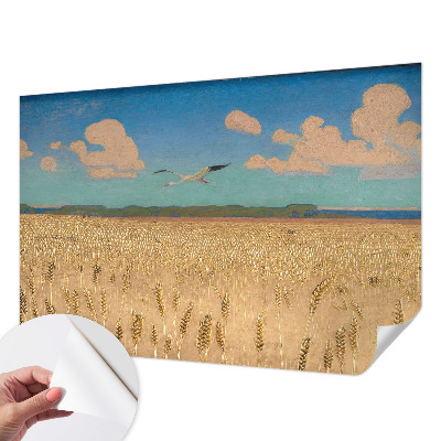 Papel de parede 3D Campo de trigo
