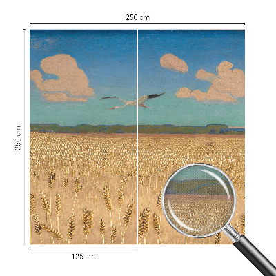 Papel de parede 3D Campo de trigo