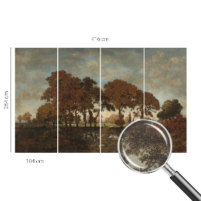 Papel de parede autocolante para sala Paisagem idílica