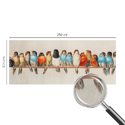 Papel de parede autocolante Pássaros em um galho