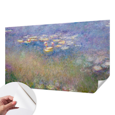 Papel de parede para criança com estampa de lírios de água