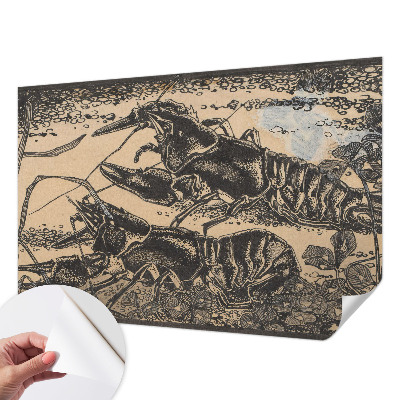 Papel de parede para criança lagostins de água