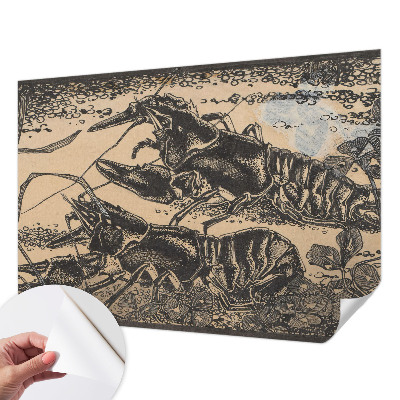 Papel de parede para criança lagostins de água