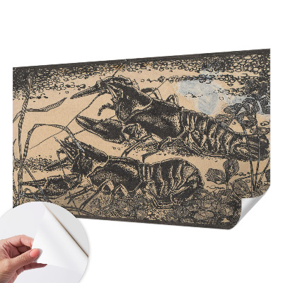 Papel de parede para criança lagostins de água