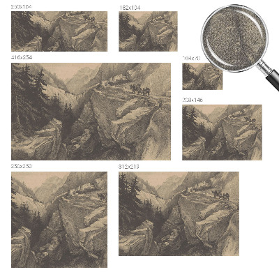 Papel de parede infantil Montanhas pitorescas