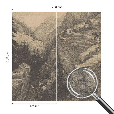 Papel de parede infantil Montanhas pitorescas