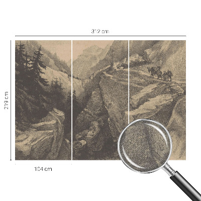 Papel de parede infantil Montanhas pitorescas