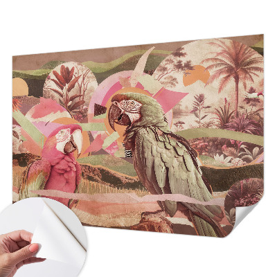 Papel de parede autocolante Pássaros tropicais
