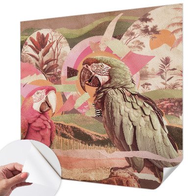 Papel de parede autocolante Pássaros tropicais