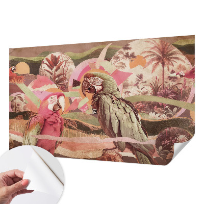 Papel de parede autocolante Pássaros tropicais