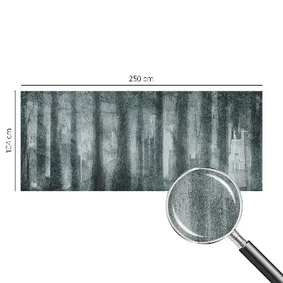 Papel de parede autocolante para quarto com estampa de floresta misteriosa