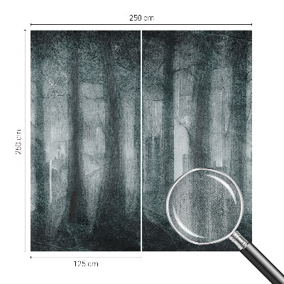 Papel de parede autocolante para quarto Floresta misteriosa