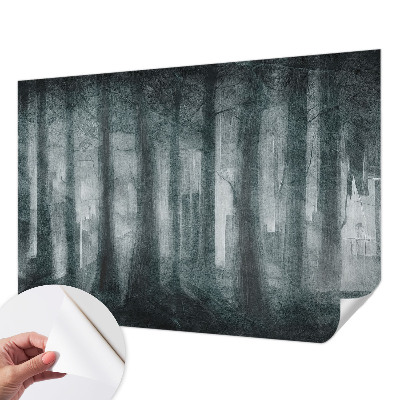 Papel de parede autocolante para quarto Floresta misteriosa