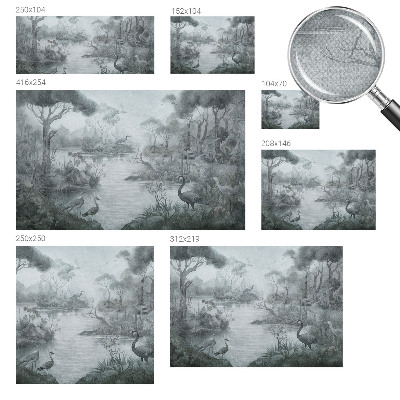 Papel de parede 3D paisagem natural