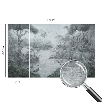 Papel de parede 3D paisagem natural