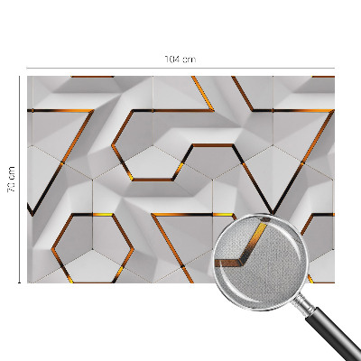 Autocolante de parede fotográfico com padrão de geometria moderna