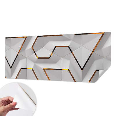 Autocolante de parede fotográfico com padrão de geometria moderna
