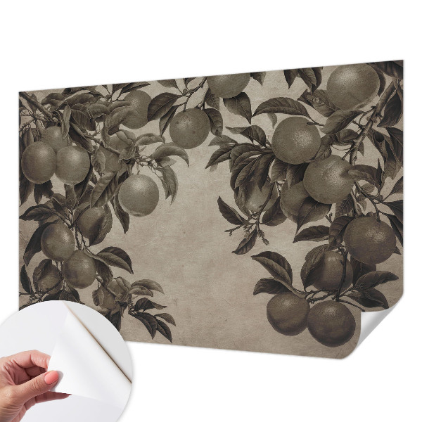 Papel de parede infantil Padrão de frutas