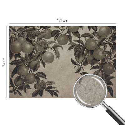 Papel de parede infantil Padrão de frutas