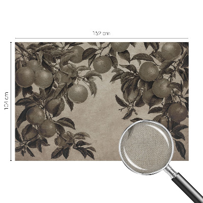 Papel de parede infantil Padrão de frutas