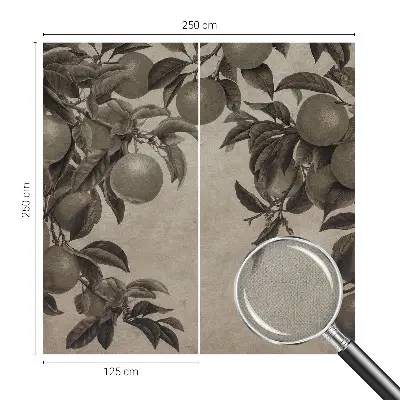 Papel de parede infantil com padrão de frutas