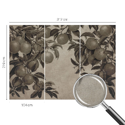 Papel de parede infantil Padrão de frutas