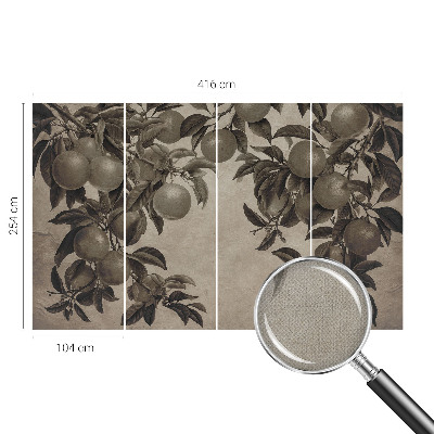 Papel de parede infantil Padrão de frutas