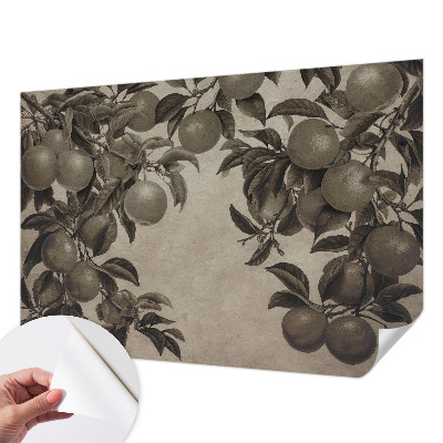 Papel de parede infantil Padrão de frutas