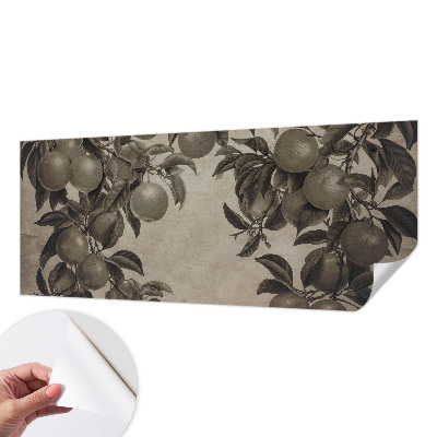 Papel de parede infantil Padrão de frutas
