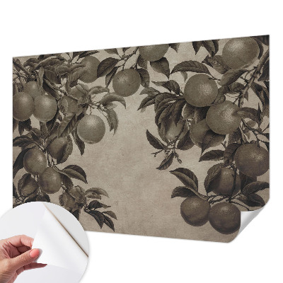 Papel de parede infantil Padrão de frutas