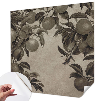 Papel de parede infantil Padrão de frutas