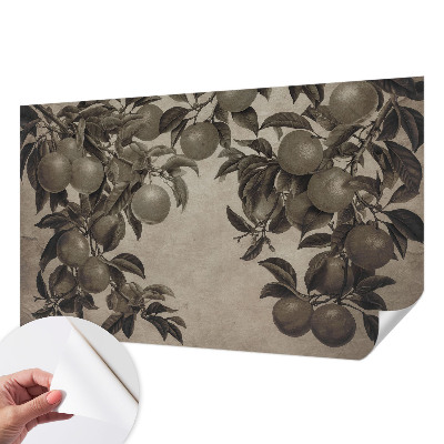 Papel de parede infantil Padrão de frutas