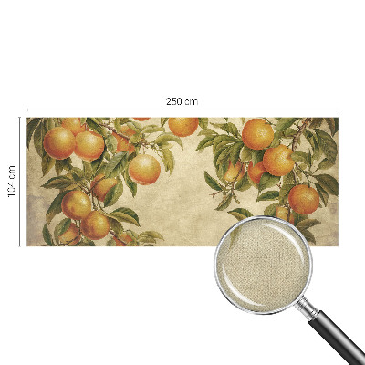Papel de parede autocolante para sala com estampa de ramos de frutos