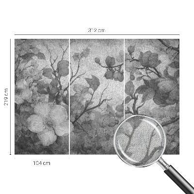 Papel de parede autocolante para quarto Ramo de flor