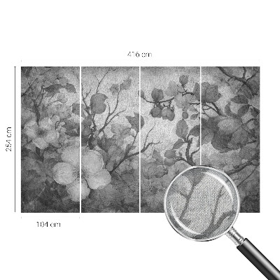 Papel de parede autocolante para quarto Ramo de flor