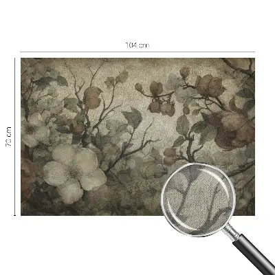 Papel de parede autocolante com padrão floral decorativo
