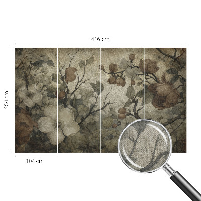 Papel de parede autocolante Beleza floral