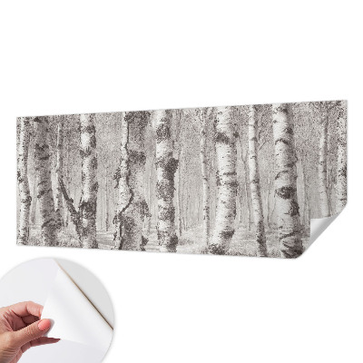 Papel de parede infantil Floresta de bétulas