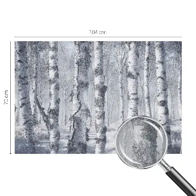 Papel de parede autocolante para sala com padrão de natureza gélida