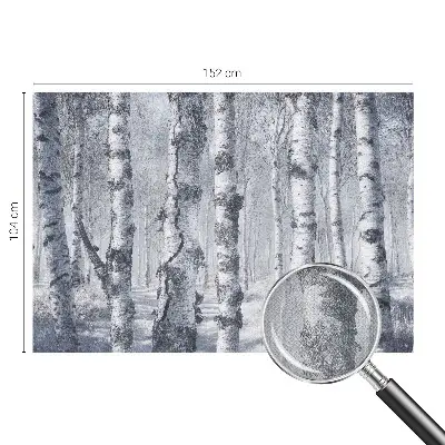 Papel de parede autocolante para sala com padrão de natureza gélida