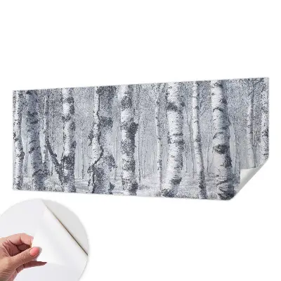 Papel de parede autocolante para sala com padrão de natureza gélida