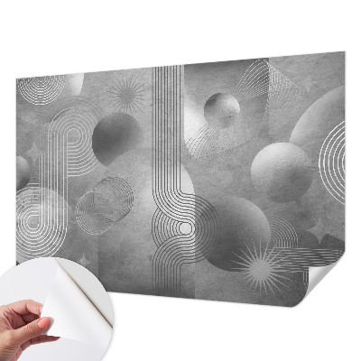 Papel de parede autocolante para quarto com padrão de elegância abstrata